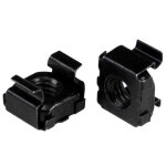 Startech. com paquet de 100 crous cages m5 - noir, ecrou cage, acier, noir, m5, 13 mm, 13 mm cabcagenut2b ...