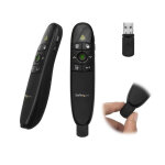 Startech. com t�l�commande de pr�sentation sans fil avec pointeur laser vert - 27 m, usb, 27 m, noir ...