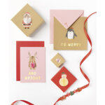 Sticker boule en papier de no�l christmas