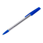 Stylo bille  capuchon pointe moyenne 0, 7 mm - bleu