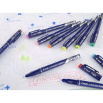 Stylo feutre fineliner frixion, bleu