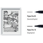 Stylo feutre pigma pen, �tui de 3, noir