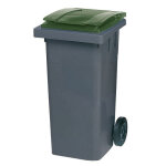 Sulo conteneur 2 roues sulo prise frontale 120 l gris / vert