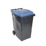 Sulo� conteneur poubelle mobile 2 roues - 360 litres prise frontale - couvercle bleu