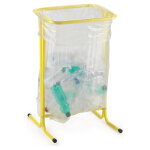 Support sac poubelle sur pied 110l - jaune Support sac poubelle sur pied 110l - jaune