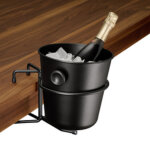 Support de table pour seau � vin / champagne, noir