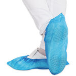 Surchaussure en cpe, longueur: 410 mm, bleu