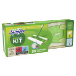 Swiffer kit de dmarrage pour balai 2 - en - 1 avec 8 lingettes sches + 3 lingettes humides