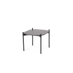 Table basse meet 50 x 50 cm - noir pieds acier noir Table basse meet 50 x 50 cm - noir pieds acier noir