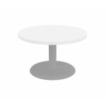 Table basse paola modulaire ronde - piètement tulipe gris - plateau blanc Table basse paola modulaire ronde - piètement tulipe gris - plateau blanc