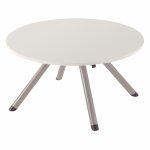Table basse ronde prima - plateau gris -  80 cm