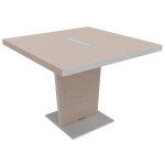 Table de conf�rence tario 140 x 140 cm - orme gris