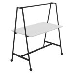 Table de coworking mobile rectangle alto sans électrification - h. 105 x l. 160 x p. 90 cm - plateau ... Table de coworking mobile rectangle alto sans électrification - h. 105 x l. 160 x p. 90 cm - plateau ...
