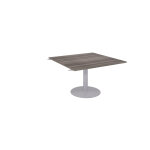 Table d'extension pied tulipe aluminium 124, 5 x 120 cm - plateau cdre