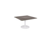 Table d'extension pied tulipe blanc 124, 5 x 120 cm - plateau cdre