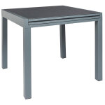 Table de jardin extensible zora - gris