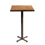 Table mange - debout coffee carrée l. 70 x p. 70 x h. 115 cm - plateau colorado pied central aluminium ... Table mange - debout coffee carrée l. 70 x p. 70 x h. 115 cm - plateau colorado pied central aluminium ...