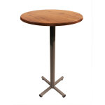 Table mange - debout coffee ronde Ø. 70 x h. 115 cm - plateau colorado pied central aluminium Table mange - debout coffee ronde Ø. 70 x h. 115 cm - plateau colorado pied central aluminium
