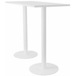 Table mange - debout plateau rectangle - gamme arche - l. 140 x p. 60 x h. 106 cm - plateau blanc - pied ... Table mange - debout plateau rectangle - gamme arche - l. 140 x p. 60 x h. 106 cm - plateau blanc - pied ...