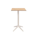 Table mange - debout quatro carr�e ht 110 cm - usage ext�rieur - plateau basculant en polypropyl�ne, ...