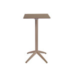 Table mange - debout quatro carr�e ht 110 cm - usage ext�rieur - plateau basculant en polypropyl�ne 60 ...