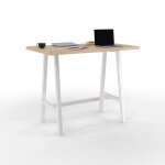 Table de r�union coworking coh�sion h. 107 x l. 140 x p. 80 cm avec �lectrification - plateau ch�ne - ...