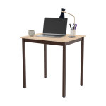 Table de runion modulable rectangle - l. 70 x p. 60 cm - plateau erable - pieds brun