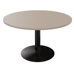 Table ronde 120 cm - piètement tulipe noir - plateau argile Table ronde 120 cm - piètement tulipe noir - plateau argile