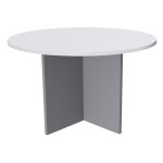 Table ronde activity Ø. 100 cm - plateau blanc - pieds aluminium Table ronde activity Ø. 100 cm - plateau blanc - pieds aluminium