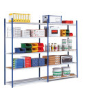 Tablette supplémentaire pour rayonnage industriel multi rack 200 - l. 100 x 40 cm - lot de 2 Tablette supplémentaire pour rayonnage industriel multi rack 200 - l. 100 x 40 cm - lot de 2