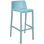 Tabouret haut d extérieur jonah en polypropylène recyclable bleu Tabouret haut d extérieur jonah en polypropylène recyclable bleu