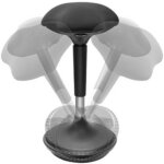 Tabouret, hauteur r�glable, noir