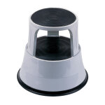 Tabouret marchepied m�tal gris clair