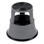 Tabourets marchepieds m�tal gris fonce