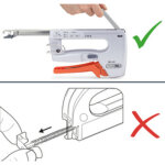 Tacwise agrafeuse / cloueuse z4 - 140 (4 en 1), argent / orange