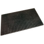 Tapis d'extérieur caillebotis en caoutchouc 100 x 150 cm - noir Tapis d'extérieur caillebotis en caoutchouc 100 x 150 cm - noir