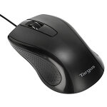 Targus amu81amgl, ambidextre, optique, usb type - a, 1000 dpi, noir