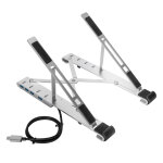 Targus support pour ordinateur portable avec concentrateur usb 4 ports - argent Targus support pour ordinateur portable avec concentrateur usb 4 ports - argent