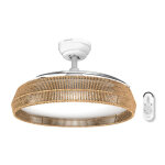 Taurus ventilateur de plafond polar nature ultra silencieux - lumi�re led plafonnier r�glable int�gr�e ...