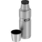 Thermos bouteille isotherme stainless king, 1, 2 l, gris