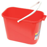 Thomas seau de lavage mery rectangulaire 12 l rouge