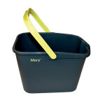 Thomas seau de lavage mery rectangulaire 14 l noir et jaune