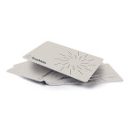 Timemoto badge rf - 100 rfid - lot de 25 - blanc