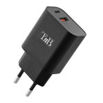 Tnb chargeur secteur usb - a et usb - c quick charge power delivery 30w - noir