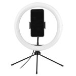Tnb influence anneau led 10 avec mini trépied - noir Tnb influence anneau led 10 avec mini trépied - noir