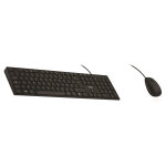 Tnb pack combo clavier filaire azerty + souris filaire classy - connexion usb - a + usb - c - noir