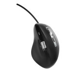 Tnb souris filaire ergonomique infinitepro usb - a + usb - c droitier double molette - noir