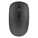 Tnb souris sans fil ambidextre rechargeable silencieuse rubby - noir
