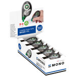 Tombow roller de correction mono tape 4, 2mm x 10m translucide - pack de 15 + 5 offerts