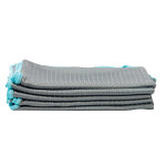 Torchons microfibre vaisselle top glass 45 x 70 cm 210 g / m2 gris, lot de 5